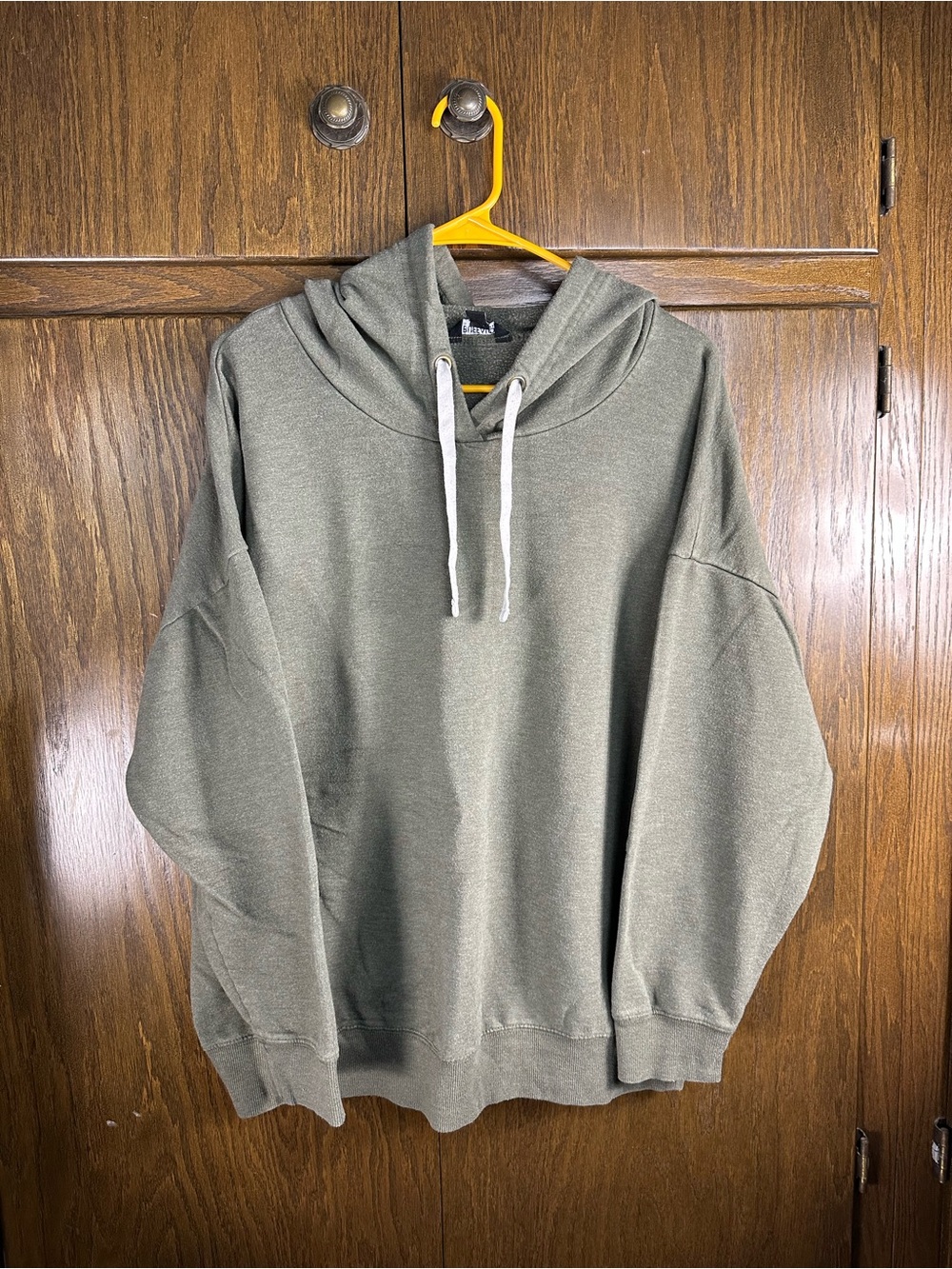 Buffalo David Bitton Olive Green Hoodie with White Drawcords